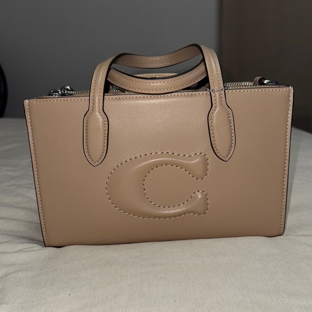 Coach Tan Leather Tote Bag